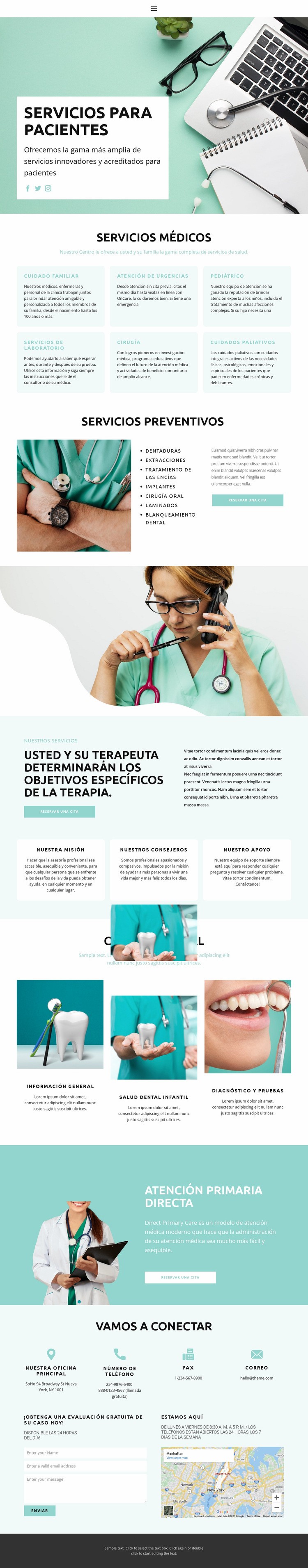 Evidencia basada en medicina Diseño de páginas web