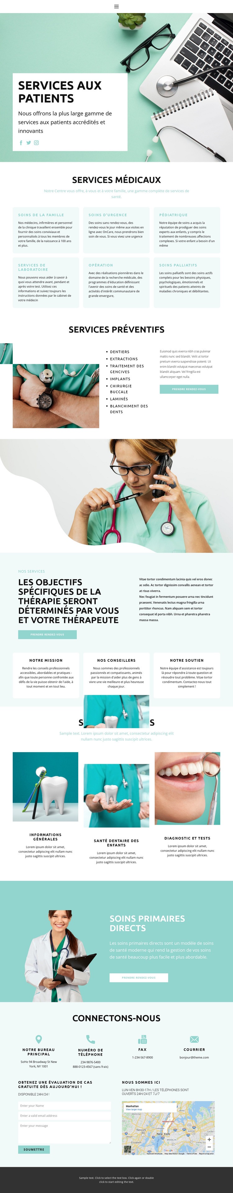 Médecine factuelle Modèles de constructeur de sites Web