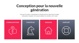 Cellules Avec De Grandes Icônes – Thème WordPress Gratuit