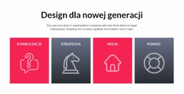 Komórki Z Dużymi Ikonami - Szablony Witryn Internetowych