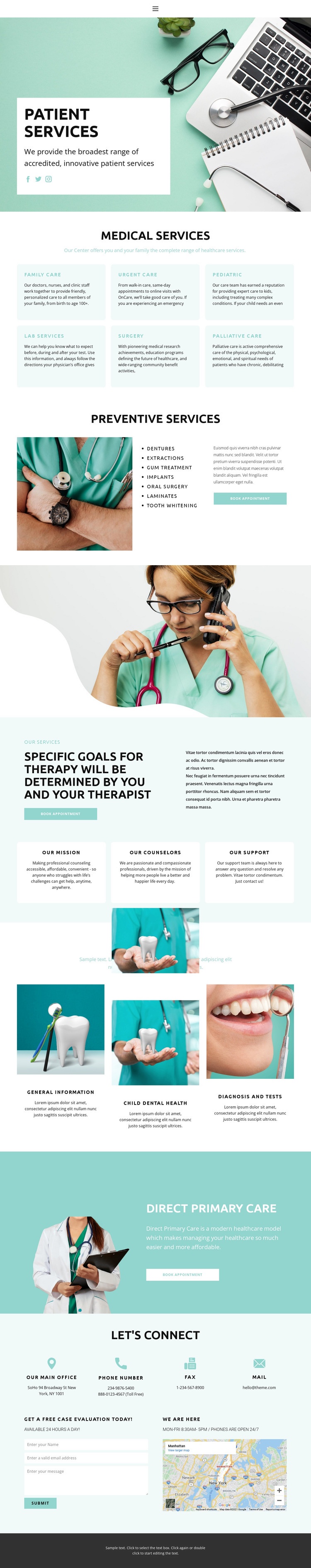 Evidence-based medicine Squarespace Template Alternative