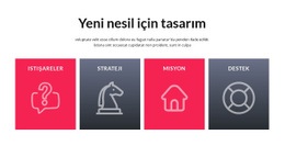 Büyük Simgeler Içeren Hücreler - Güzel Web Sitesi Tasarımı
