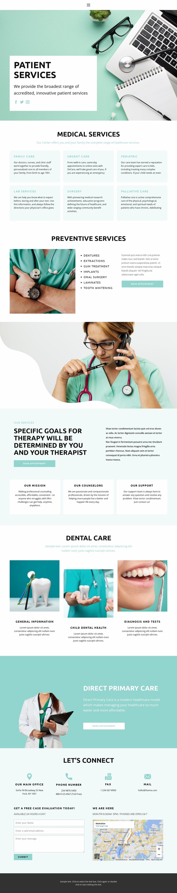 Evidence-based medicine Website Mockup