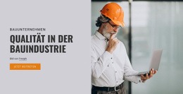 Bauindustrie Arbeitet - HTML Website Creator