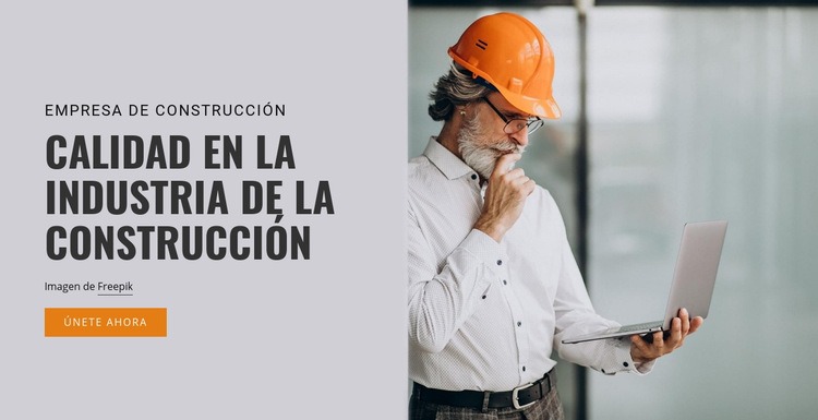 Trabajos de la industria de la construcción Creador de sitios web HTML