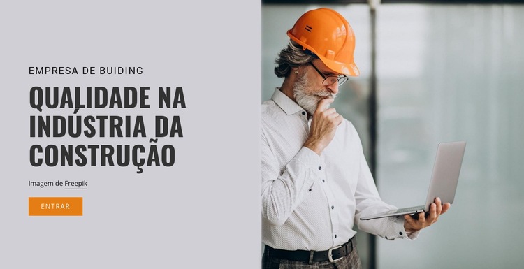 Obras da indústria de construção Modelos de construtor de sites