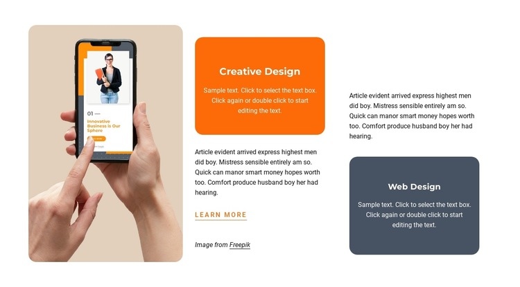 Inspirational designs Elementor Template Alternative