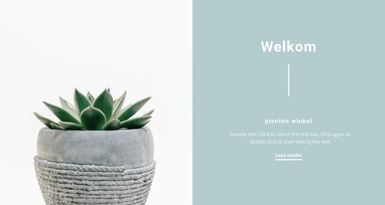 Mooie potten Website ontwerp