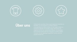 Symbole Und Text - Kostenlose Website-Vorlage