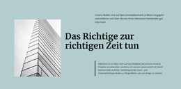 Zukünftige Zeitarchitektur – Web-Vorlage