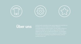 Symbole Und Text - Zielseiten-Designer