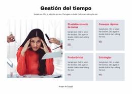 Creador De Sitios Web Exclusivo Para Recursos De Gestión Del Tiempo