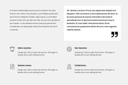 Repetidor De Lista Y Texto: Maqueta De Sitio Web Multipropósito