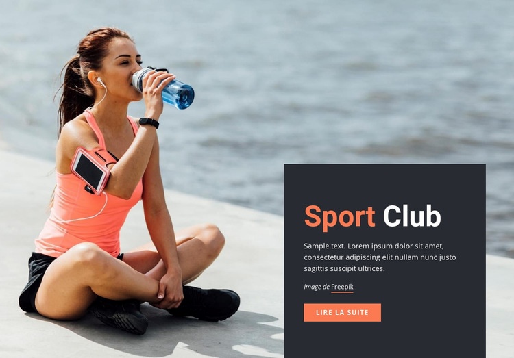 Club de sports de course Créateur de site Web HTML