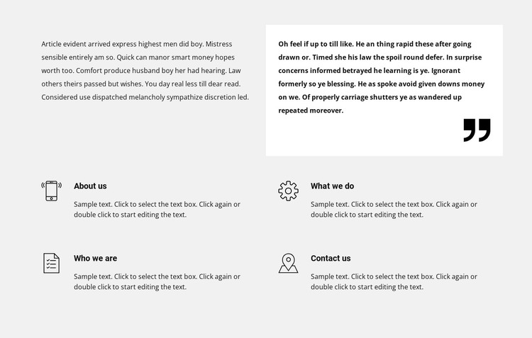 Text and list repeater  HTML Template
