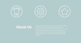 Icons And Text - HTML Template