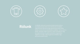 Használatra Kész Webhelytervezés A Következőhöz: Ikonok És Szöveg