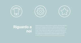 Icone E Testo - Modello Di Sito Web Gratuito