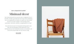 Minimaal Decor Interieur - Creatieve, Multifunctionele Bestemmingspagina