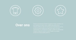 Gratis Download Voor Pictogrammen En Tekst Html-Sjabloon