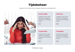 Tijdmanagement - Eenvoudige HTML-Sjabloon