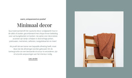 Gratis HTML Voor Minimaal Decor Interieur