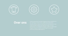 Pictogrammen En Tekst - Professioneel WordPress-Thema