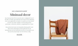 Minimaal Decor Interieur - Eenvoudig Te Gebruiken Websitemodel