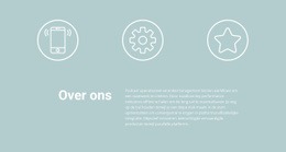 Pictogrammen En Tekst - Gratis Websitesjabloon