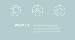 Icons And Text - Ultimate One Page Template