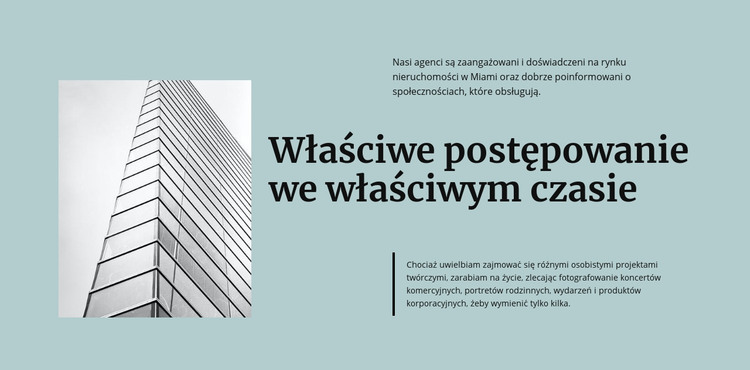 Architektura przyszłości Szablon HTML