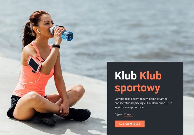 Prowadzenie klubu sportowego Szablon HTML5