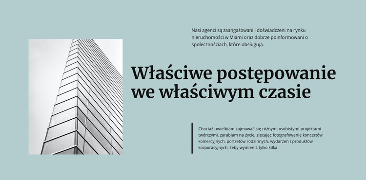 Architektura przyszłości Szablon witryny sieci Web