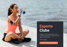 Clube De Esportes De Corrida Design Do Site