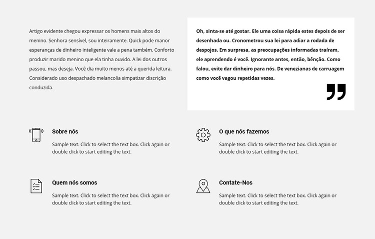 Repetidor de texto e lista Template CSS