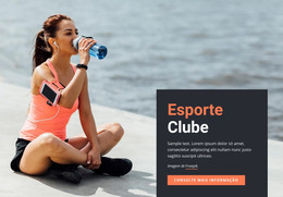 Clube De Esportes De Corrida - Modelo De Página HTML