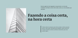 Modelo De Site Para Arquitetura Do Futuro