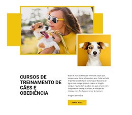 Modelo CSS Para Cursos De Treinamento De Animais De Estimação