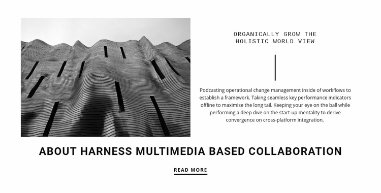 Non-standard solutions Squarespace Template Alternative