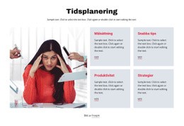 Tidshantering - Enkel HTML-Mall