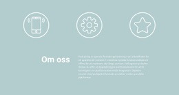 Ikoner Och Text - Gratis Webbplatsmall