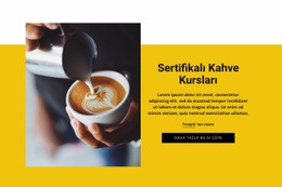 Coffee Barista Kursları - Ücretsiz Şablonlar