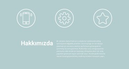 Simgeler Ve Metin - Nihai Tek Sayfalık Şablon