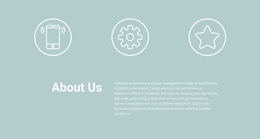 Icons And Text - Web Page Design