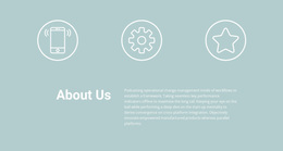 Ready To Use Site Design For Icons And Text