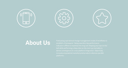 Icons And Text - Free Website Template
