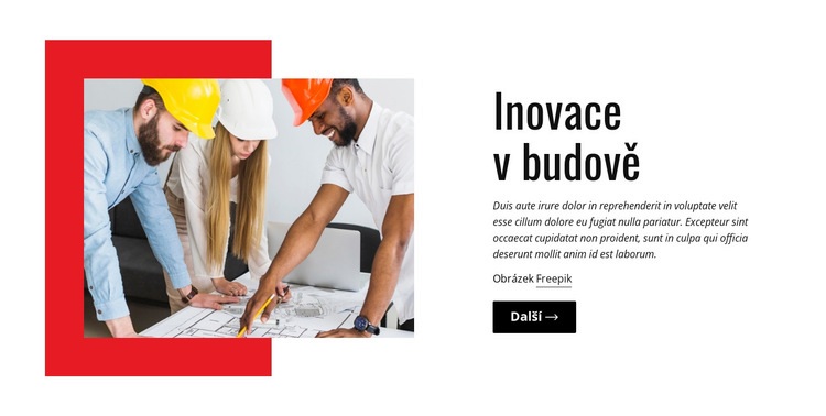 Inovace v budově Šablona CSS