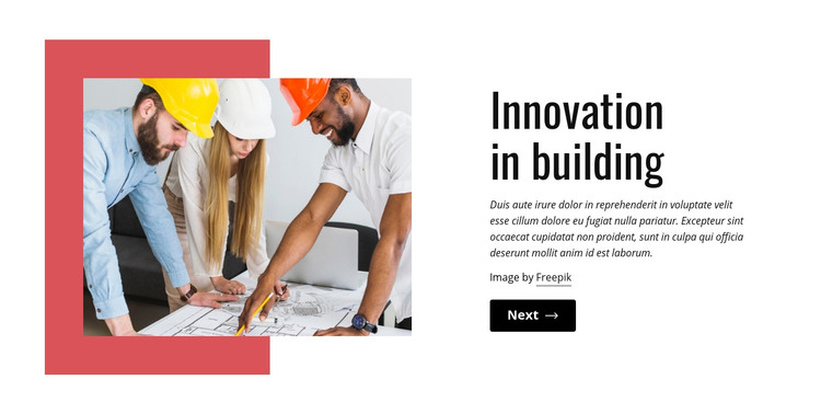 Innovation in building Homepage Design