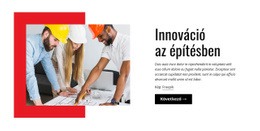 Innováció Az Építésben – Üzleti Prémium Webhelysablon