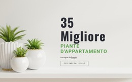 Piante Nell'Interior Design - Mockup Del Sito Web Scaricabile Gratuitamente